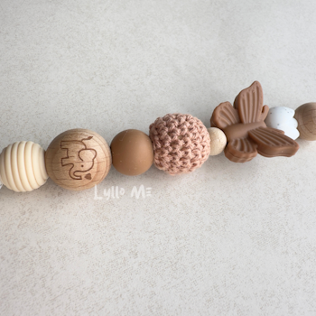 NAPPHÅLLARE - Silikon Butterfly- Milk Chocolate