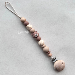 NAPPHÅLLARE - Teddy- Brown / Ivory