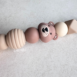 NAPPHÅLLARE - Teddy- Brown / Beige