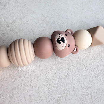 NAPPHÅLLARE - Teddy- Brown / Beige