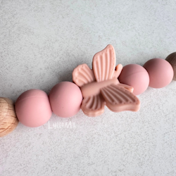 NAPPHÅLLARE - Butterfly- Powder Pink