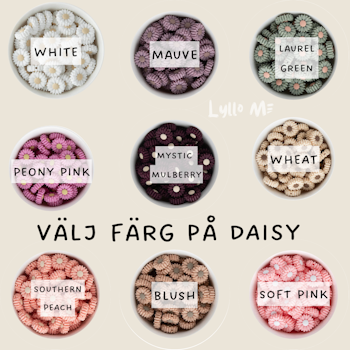 Napphållare med namn flower pot DAISY