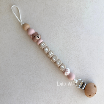 NAPPHÅLLARE -Lilla Björn-  Light Pink / Taupe