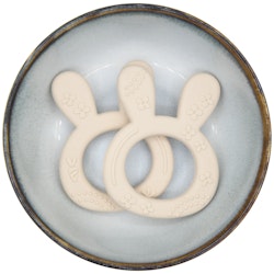 BITFIGUR I SILIKON - BUNNY  MED STRUKTUR - CREME