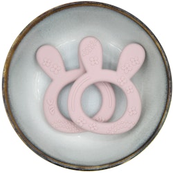 BITFIGUR I SILIKON - BUNNY  MED STRUKTUR - LIGHT OLD PINK