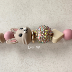 BADGE HOLDER nurse with bling rose