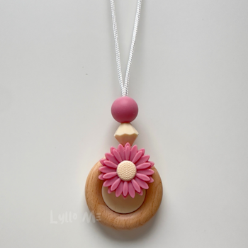 AMNINGSHALSBAND-DAISY-RASPBERRY