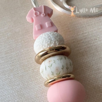 BADGE-NYCKEL HALSBAND DRESS soft pink