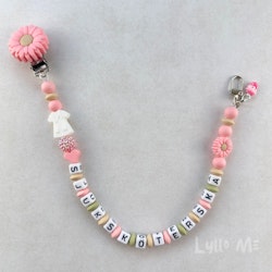 ID-KORT/ NYCKEL HÅLLARE med text Sjuksköterska med bling - DAISY CLIPS