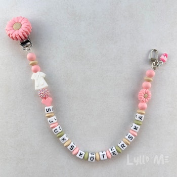 ID-KORT/ NYCKEL HÅLLARE med text Sjuksköterska med bling - DAISY CLIPS