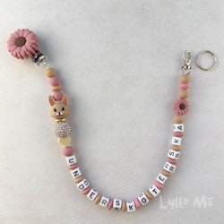 ID-KORT/ NYCKEL HÅLLARE med text Undersköterska med bling DAISY ROSE