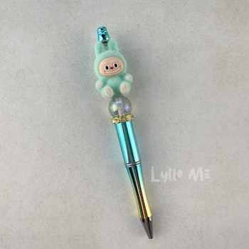PENNA MED PÄRLOR - Plush "Labubu" - MINT GREEN