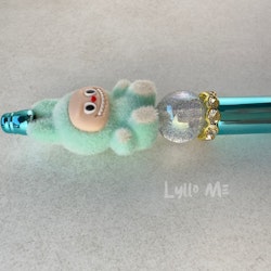 PENNA MED PÄRLOR - Plush "Labubu" - MINT GREEN