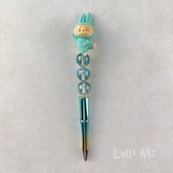 PENNA MED PÄRLOR - Plush "Labubu" -turquoise-green