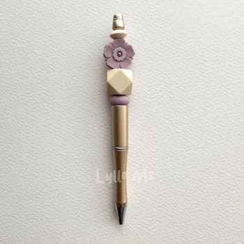 PENNA MED SILIKONPÄRLOR  POPPY mauve