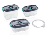 Vakuumförseglade Matlådor för vakuumförpackare från Leifheit - Set (BPA Fria)