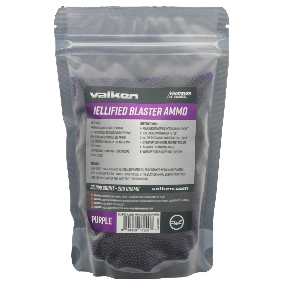 Valken Gel Blaster Ammo / Gelballs 35.000 st Purple