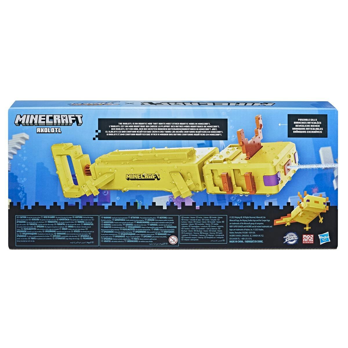 NERF Super Soaker Minecraft Axlelotl