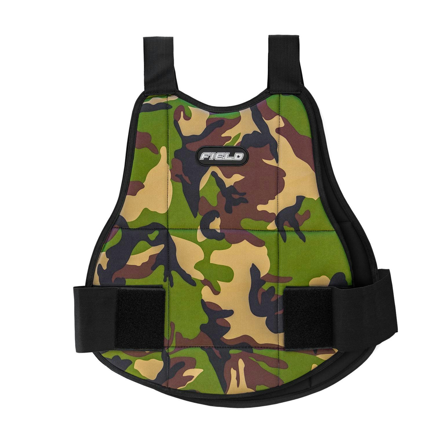 Field Chest Protector Black/Woodland Camo