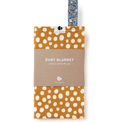 Coracor Abstract Dot Mustard Baby blanket