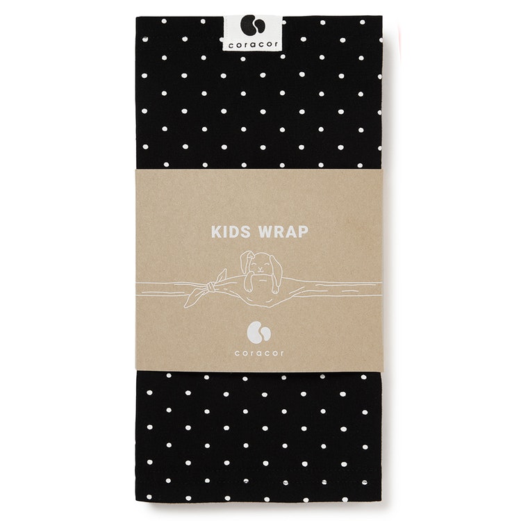 Coracor Small Dot Black Doll Wrap