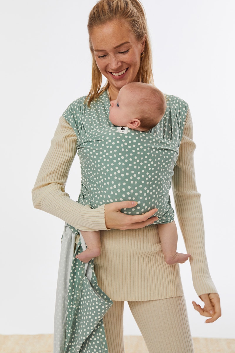 Coracor Big Dot Green Baby wrap