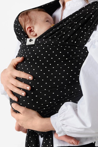 Coracor Small Dot Black Baby wrap