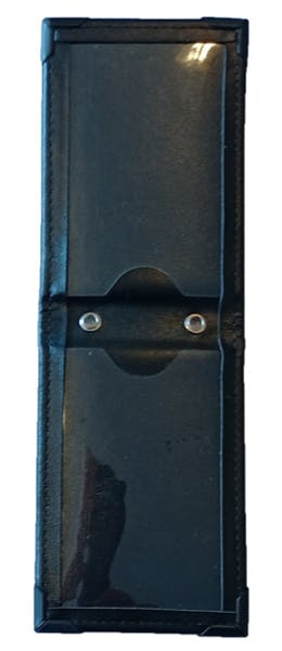 RPS ID-Korthållare i svart skinn - Vadderad