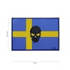 101 INC Patch 3D PVC flag Sweden Skull