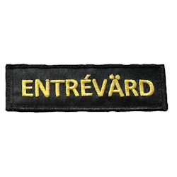 Emblem Entrévärd, broderat med eller utan kardborre