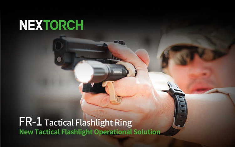 NEXTORCH Black Flashlight Ring for TA30 etc.
