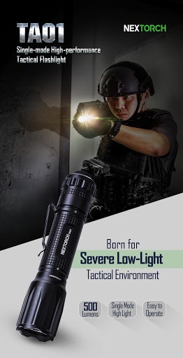 NEXTORCH TA01 Tactical Flashlight 500 Lumens