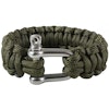 ROTHCO Paracord Bracelet With D-Shackle - Olivgrön