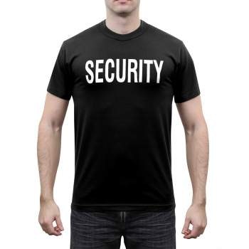 ROTHCO Two-Sided Security T-Shirt - Svart