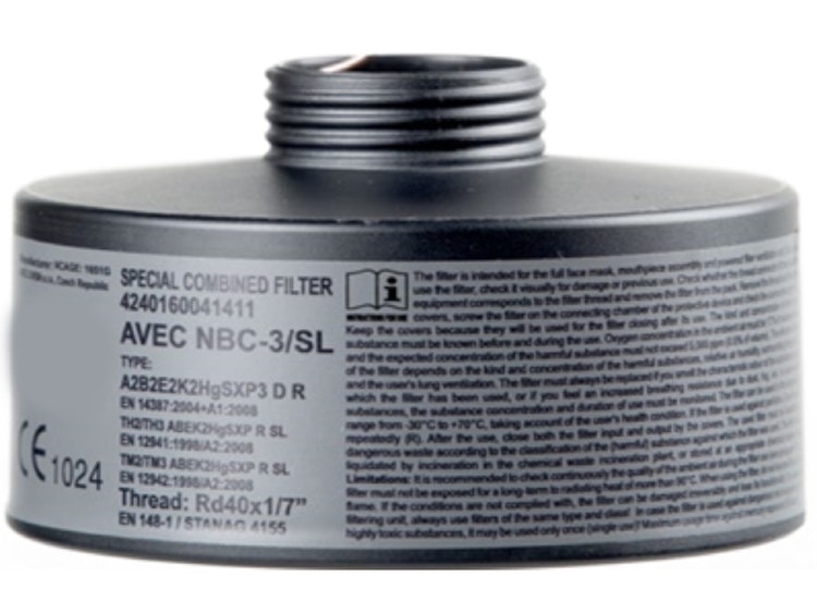 GUMARNY Skyddsmask Filter NBC-3/SL (CBRN)