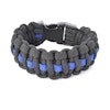 COP Paracord Bracelet "Survival Bracelet" Thin Blue Line Armband