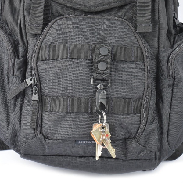 COP 4238 Key holder with rotatable metal carabiner - MOLLE