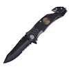 MIL-TEC by STURM BLACK ′FIRE BRIGADE′ ONE-HAND KNIFE