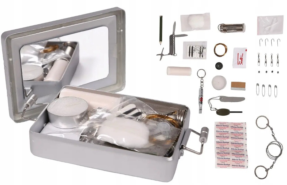 MIL-TEC by STURM SURVIVAL KIT ALUMINUM BOX