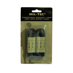 MIL-TEC by STURM BLACK SHOE LACES WAXED 220 CM - Skosnören