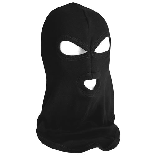 MIL-TEC by STURM 3-HOLE COTTON BALACLAVA - BLACK