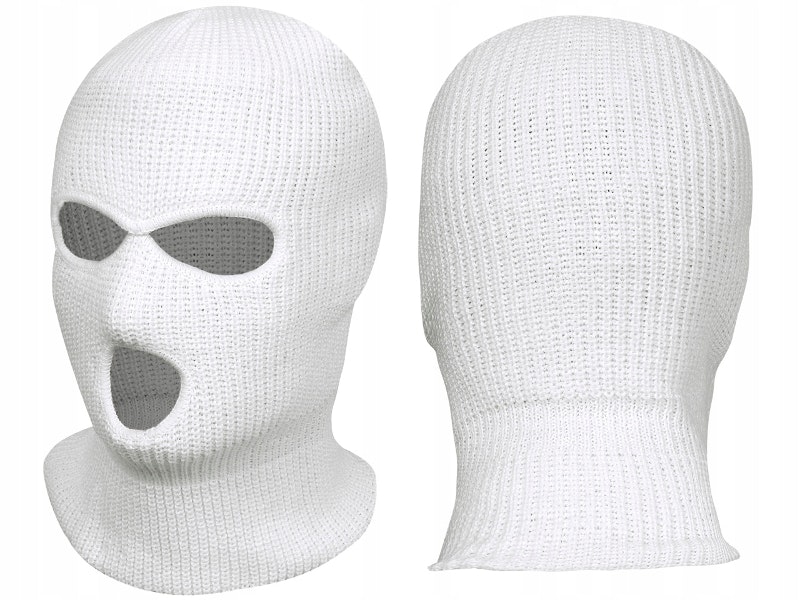 MIL-TEC by STURM 3-HOLE ACRLYIC BALACLAVA - WHITE