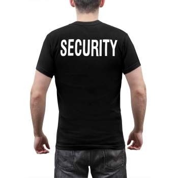 ROTHCO Two-Sided Security T-Shirt - Svart