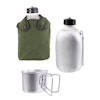 MIL-TEC by STURM Fransk Canteen Vattenflaska Alu 1,3L + kopp och fodral