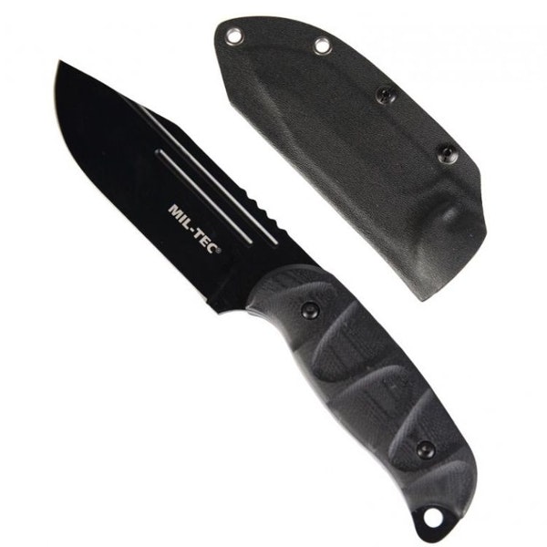 MIL-TEC by STURM BLACK COMBAT KNIFE G10 W. KYDEX® SCABBARD