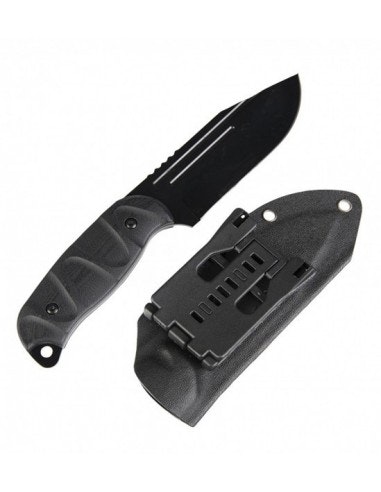 MIL-TEC by STURM BLACK COMBAT KNIFE G10 W. KYDEX® SCABBARD