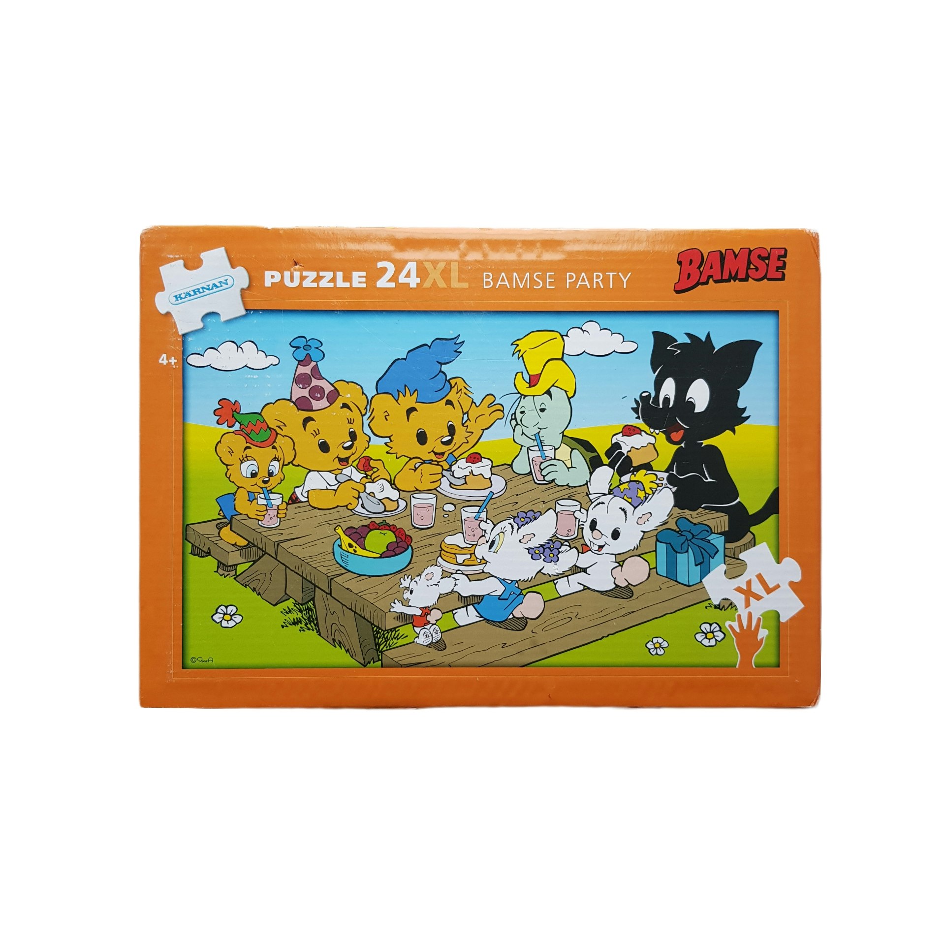 Bamse, kartongpussel, 24 bitar