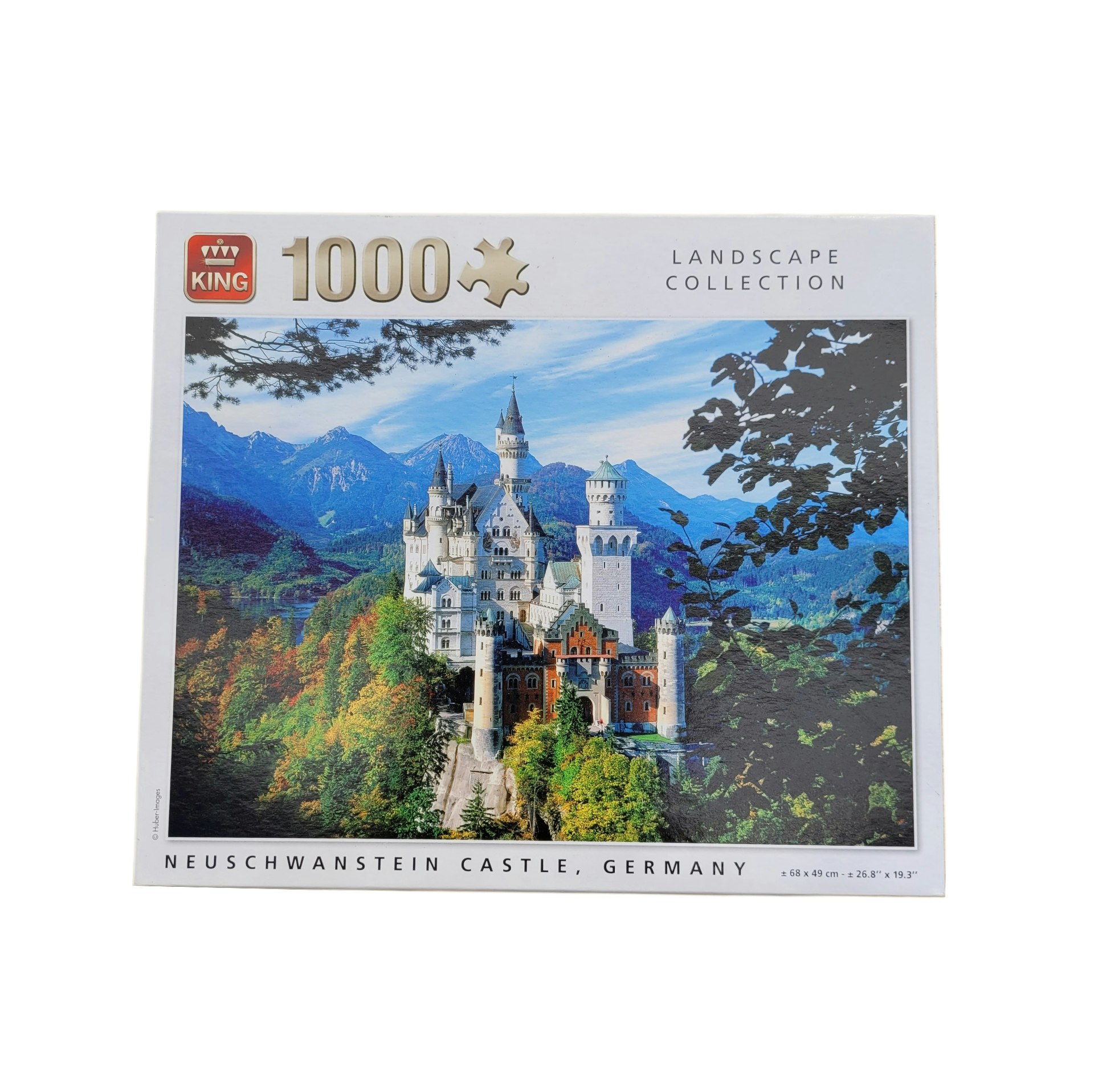 Neuschwanstein, kartongpussel, 1000 bitar