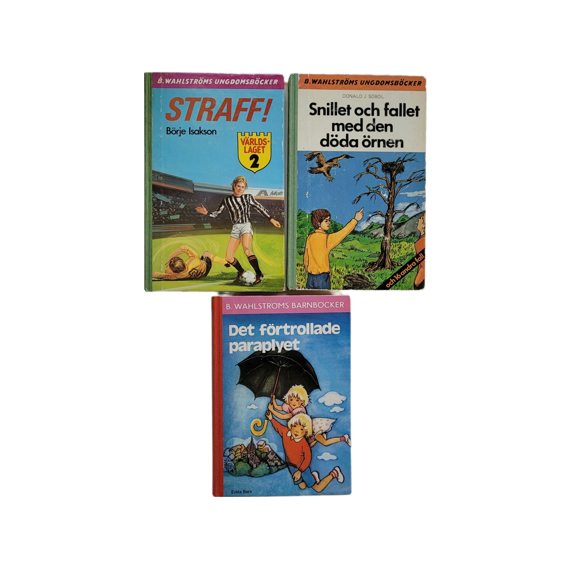 3 st B. Wahlströms böcker, skick B