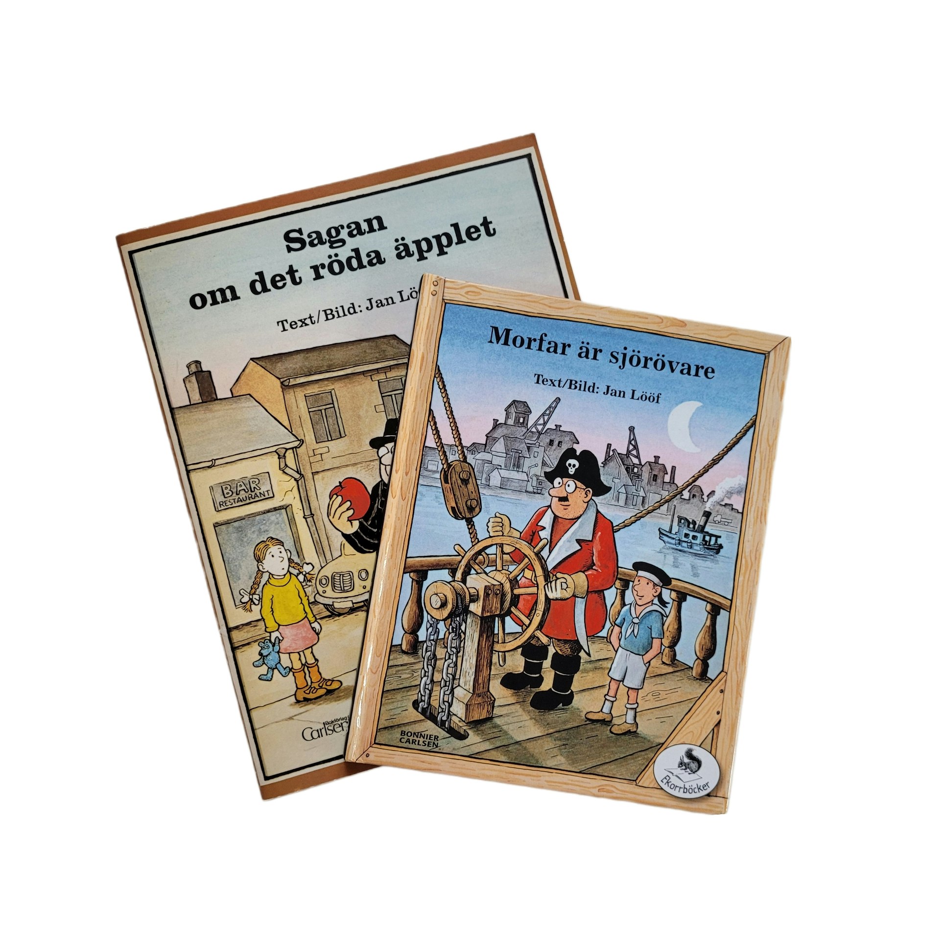 Två bilderböcker av Jan Lööf, skick B